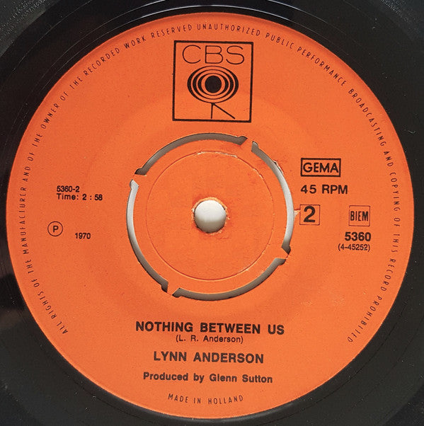 Lynn Anderson : Rose Garden (7", Single)