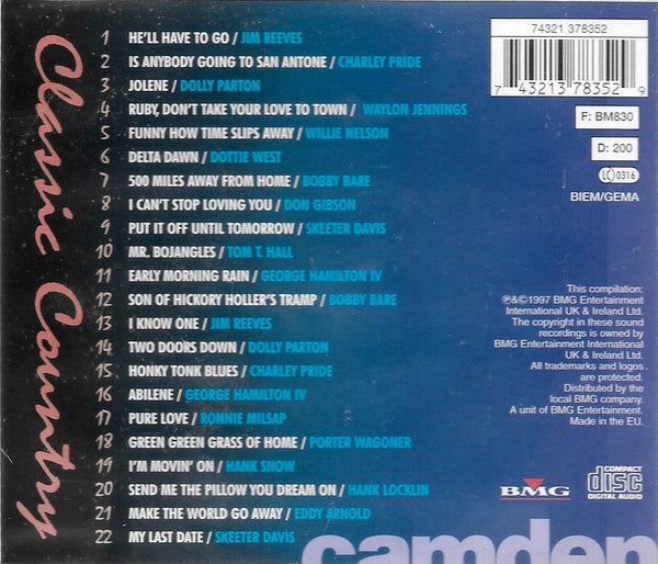 Various : Classic Country (CD, Comp)