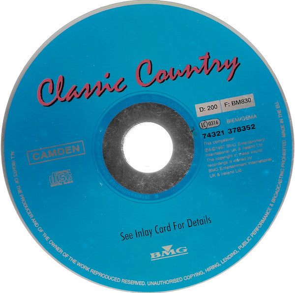 Various : Classic Country (CD, Comp)