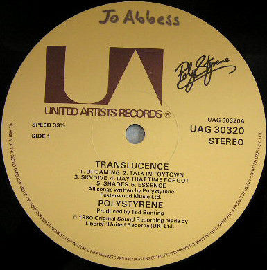 Poly Styrene : Translucence (LP, Album)