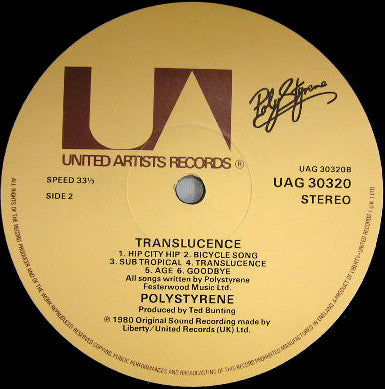 Poly Styrene : Translucence (LP, Album)