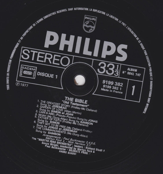 Family Of Love : The Bible (2xLP, Album, Eng)