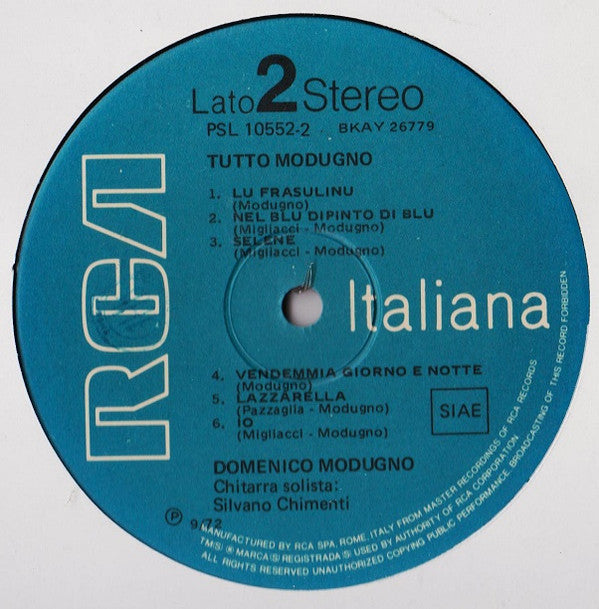 Domenico Modugno : Tutto Modugno 2 (LP, Comp)