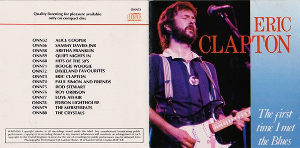 Eric Clapton : The First Time I Met The Blues (CD, Comp)