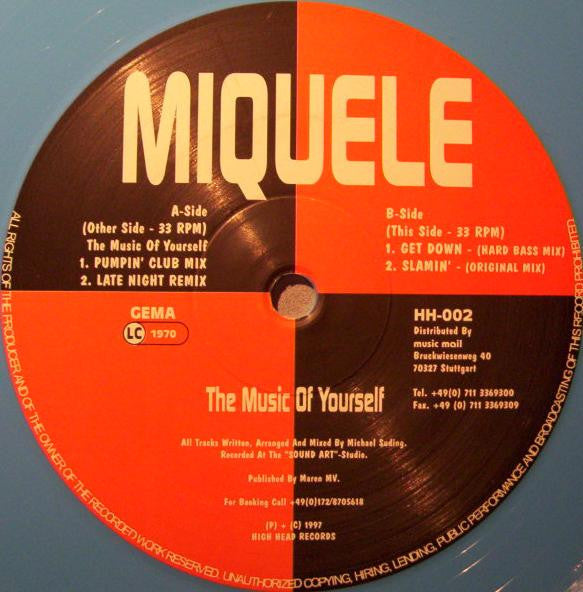 DJ Miquele : The Music Of Yourself (12", Lig)