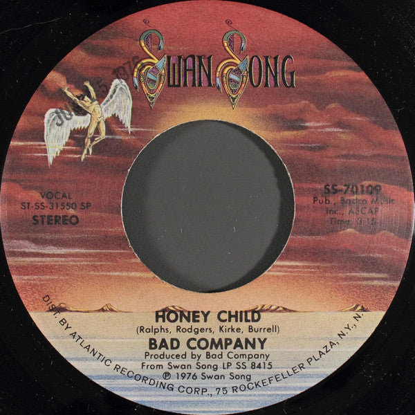 Bad Company (3) : Honey Child (7", Single, Spe)