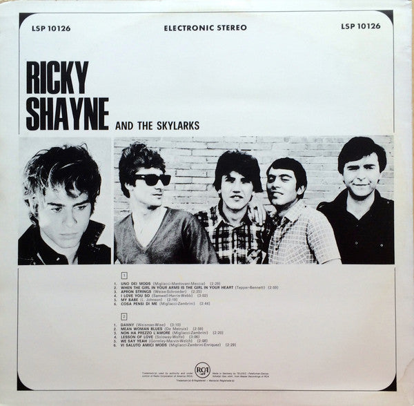 Ricky Shayne & The Skylarks : Ricky Shayne And The Skylarks (LP, Album)