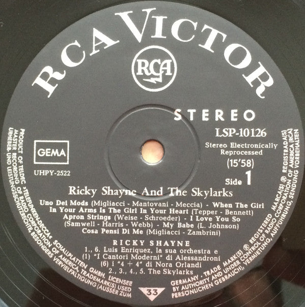 Ricky Shayne & The Skylarks : Ricky Shayne And The Skylarks (LP, Album)