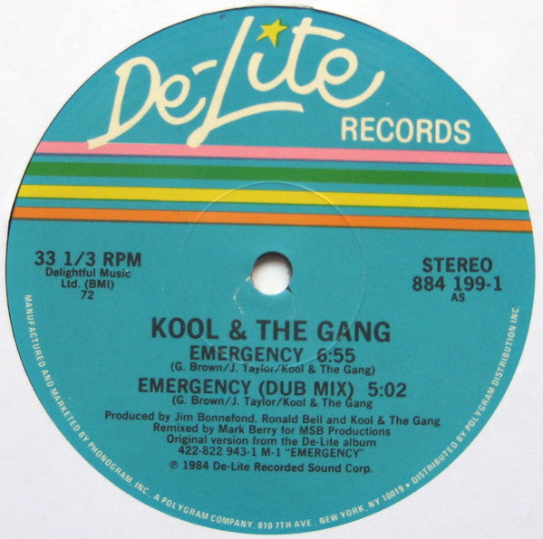 Kool & The Gang : Emergency (12")