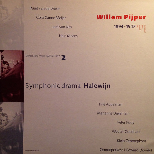 Willem Pijper : Symphonic Drama “Halewijn” (2xLP)