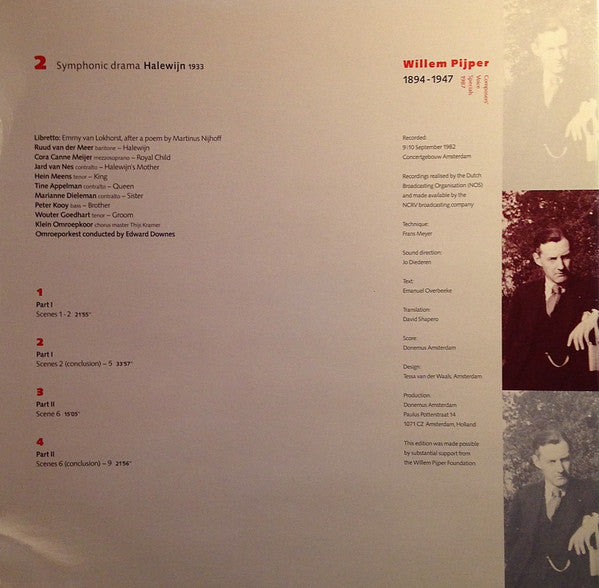 Willem Pijper : Symphonic Drama “Halewijn” (2xLP)