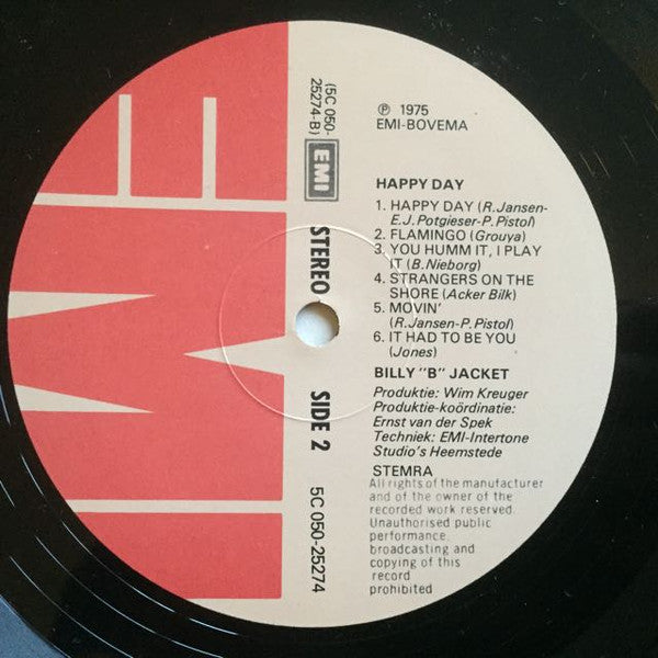 Billy "B" Jacket : Happy Day (LP, Album)