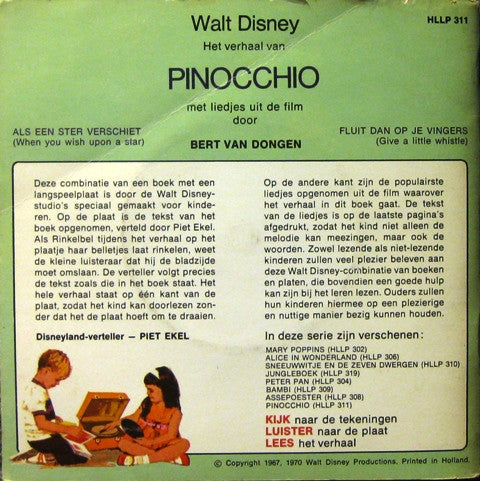 Various : Het Verhaal Van Pinocchio (7")