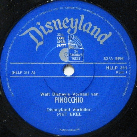 Various : Het Verhaal Van Pinocchio (7")