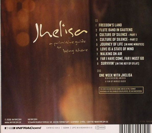 Jhelisa : A Primitive Guide To Being There (CD, Album + DVD-V, PAL)
