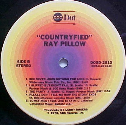 Ray Pillow : Countryfied (LP, Album)