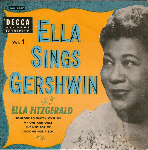 Ella Fitzgerald : Ella Sings Gershwin, vol. 1 (7", EP, Mono)