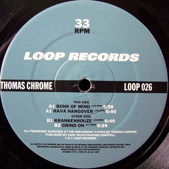 Thomas Chrome* : Beware Of The TV E.P. (12", EP)