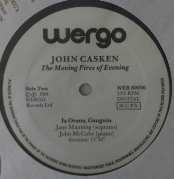 John Casken : The Moving Fires Of Evening (LP, Album)