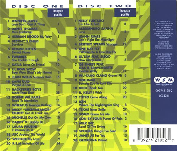 Various : Het Beste Uit De Mega Top 100 2001 (2xCD, Comp)