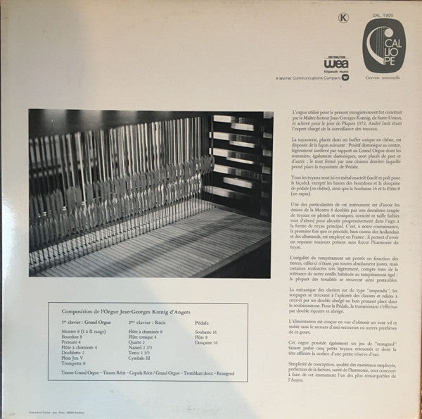Jean-Nicolas Geoffroy / Louis Couperin - André Isoir : L'ouverture D'Isis / Allemande (LP, Red)