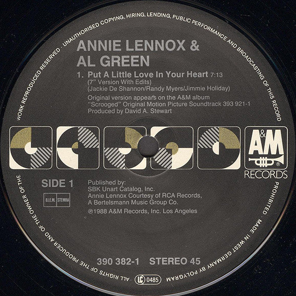 Annie Lennox & Al Green : Put A Little Love In Your Heart (12", Single)