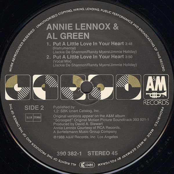 Annie Lennox & Al Green : Put A Little Love In Your Heart (12", Single)
