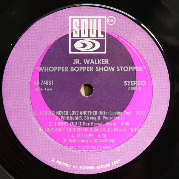 Junior Walker : Whopper Bopper Show Stopper (LP, Album)