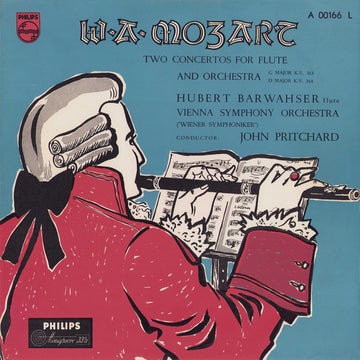 Wolfgang Amadeus Mozart - Hubert Barwahser, Wiener Symphoniker, John Pritchard : Two Concertos For Flute And Orchestra: G Major  K.V. 313 / D Major K.V. 314 (LP, Mono)