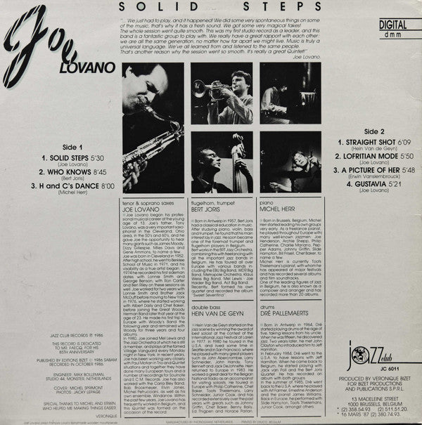 Joe Lovano : Solid Steps (LP, Album)