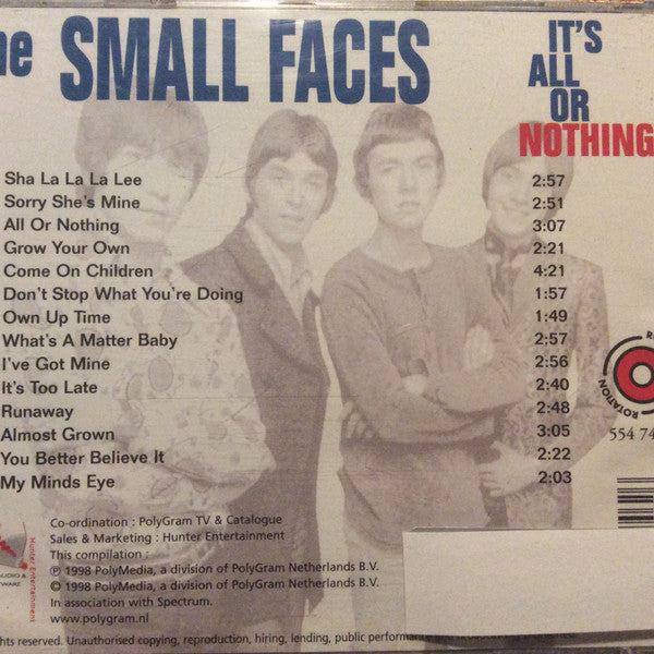 Small Faces : It's All Or Nothing (CD, Comp)