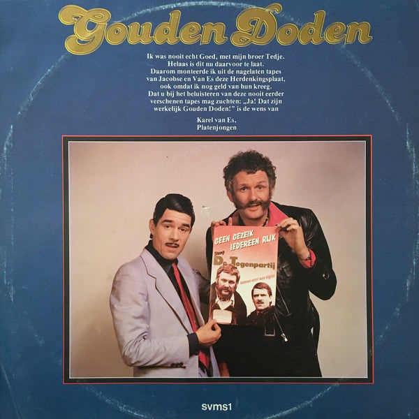 Van Kooten & De Bie : Gouden Doden (De Nagelaten Tapes Van Jacobse En Van Es) (12", Maxi)