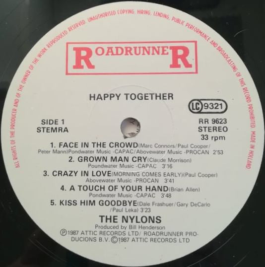 The Nylons : Happy Together (LP, Album)