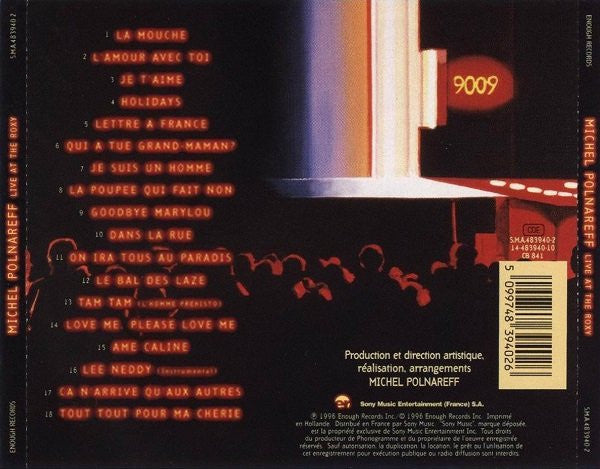 Michel Polnareff : Live At The Roxy (CD, Album)