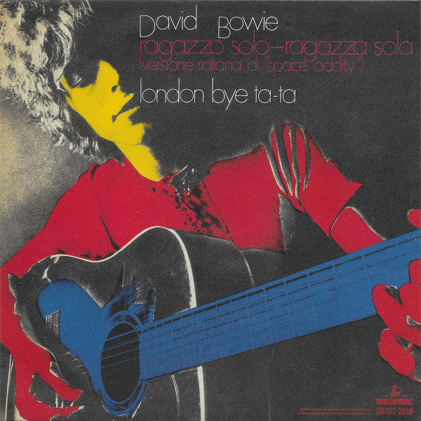 David Bowie : Ragazzo Solo–Ragazza Sola (Versione Italiana Di "Space Oddity") (7", Single, Mono, Ltd, RE, RM, Blu)