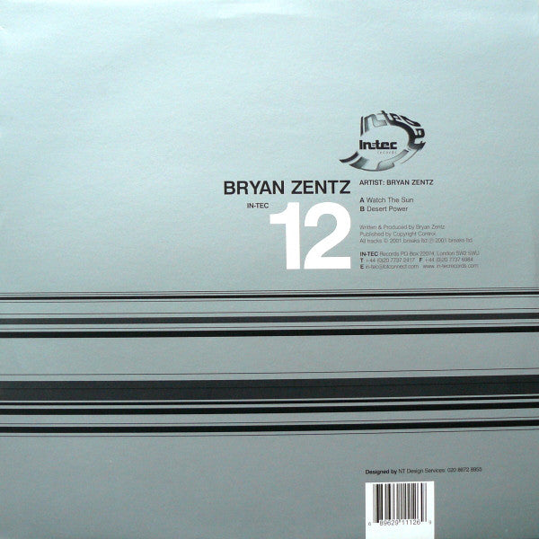 Bryan Zentz : Watch The Sun (12")