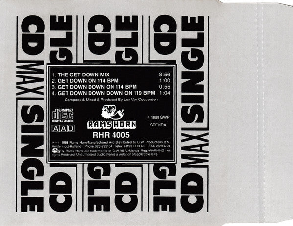 Lex van Coeverden : The Get Down Mix (CD, Maxi)