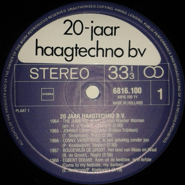 Various : Panasonic Technics - 20 Jaar Haagtechno (2xLP, Album, Comp, S/Edition)