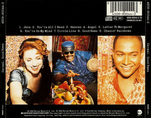 Carmel (2) : Good News (CD, Album)
