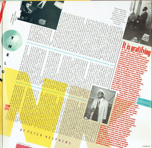 Various : That's The Way I Feel Now - A Tribute To Thelonious Monk (2xLP, Album)