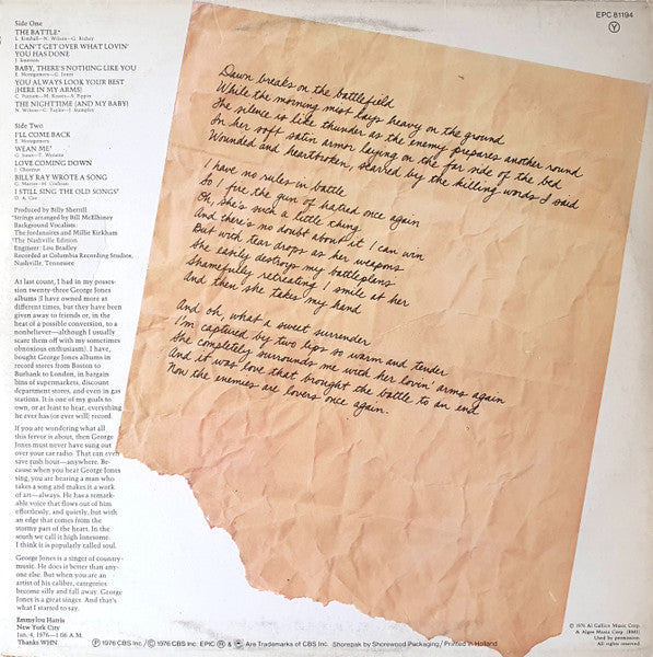 George Jones (2) : The Battle (LP, Album)