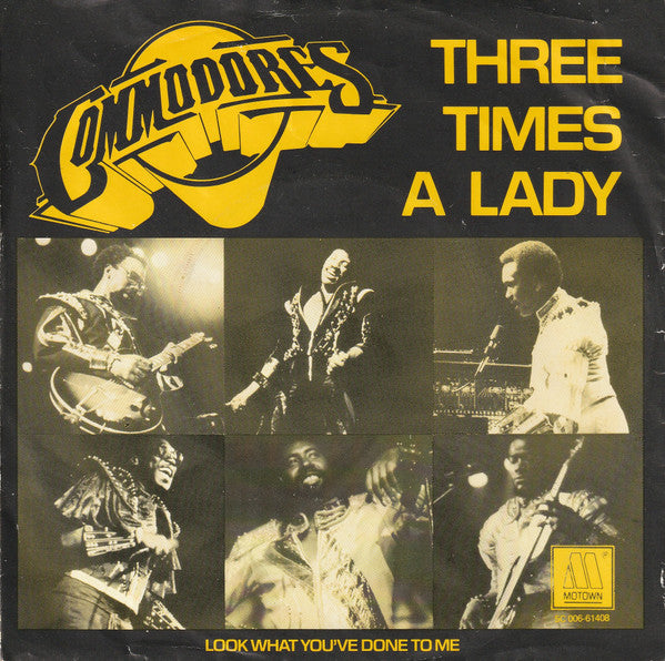 Commodores : Three Times A Lady (7", Single)