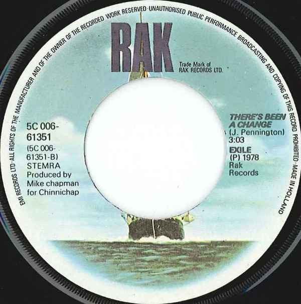 Exile (7) : Kiss You All Over (7", Single)