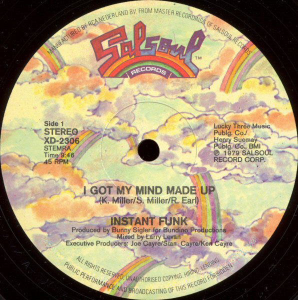 Instant Funk : I Got My Mind Made Up (12", Single)