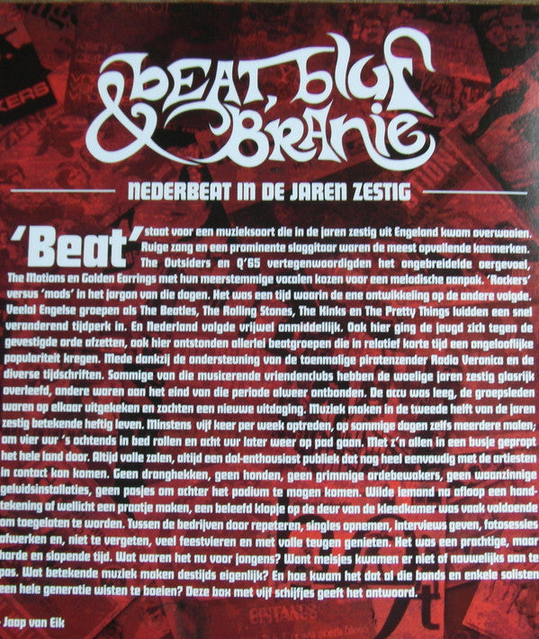 Various : Nederbeat: Beat, Bluf & Branie 2 (2xLP, Comp, Ltd, Num, RE, Red)