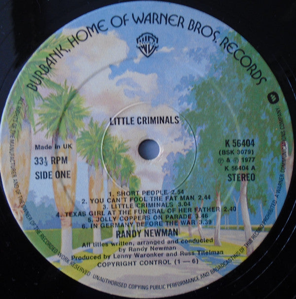 Randy Newman : Little Criminals (LP, Album)