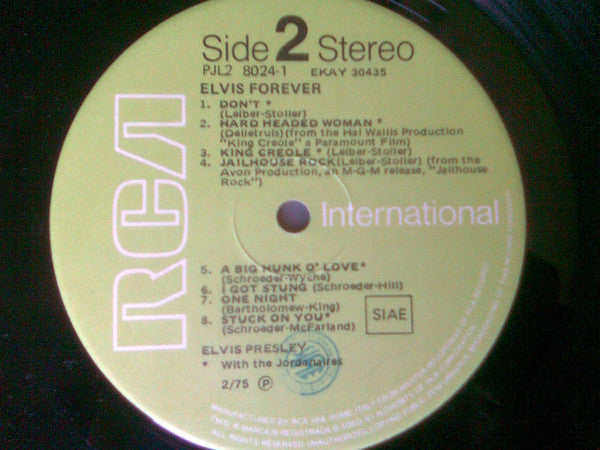 Elvis Presley : Elvis Forever (2xLP, Comp, Gat)