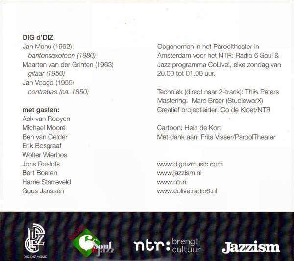 DIG d'DIZ : Heden: DIG d'DIZ (CD, Comp, Promo)