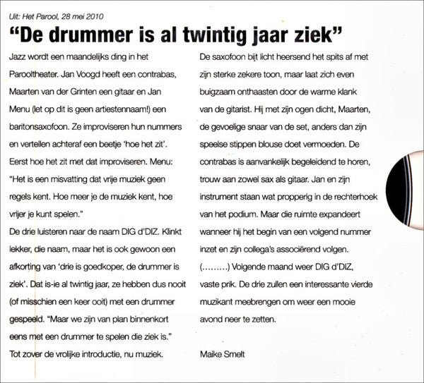 DIG d'DIZ : Heden: DIG d'DIZ (CD, Comp, Promo)