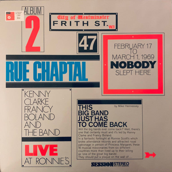 Clarke-Boland Big Band : Live At Ronnie's ; Album 2 ; Rue Chaptal (LP, Album, Gat)